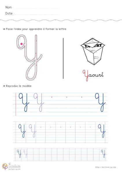 Observer la forme de la lettre Y